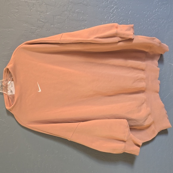 Nike Sweaters - Nike collection fleece oversized crew neck sweatshirt in sand